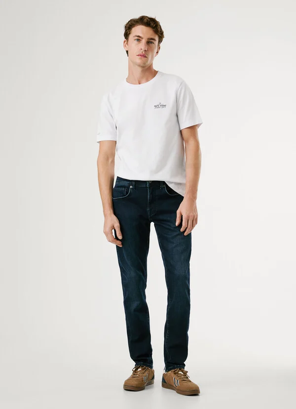PEPE JEANS slim fit mid-rise jeans – track ΠΑΝΤΕΛΟΝΙ ΑΝΔΡΙΚΟ PM20738989-DENIM PEPE JEANS slim fit mid-rise jeans – track ΠΑΝΤΕΛΟΝΙ ΑΝΔΡΙΚΟ PM20738989-DENIM