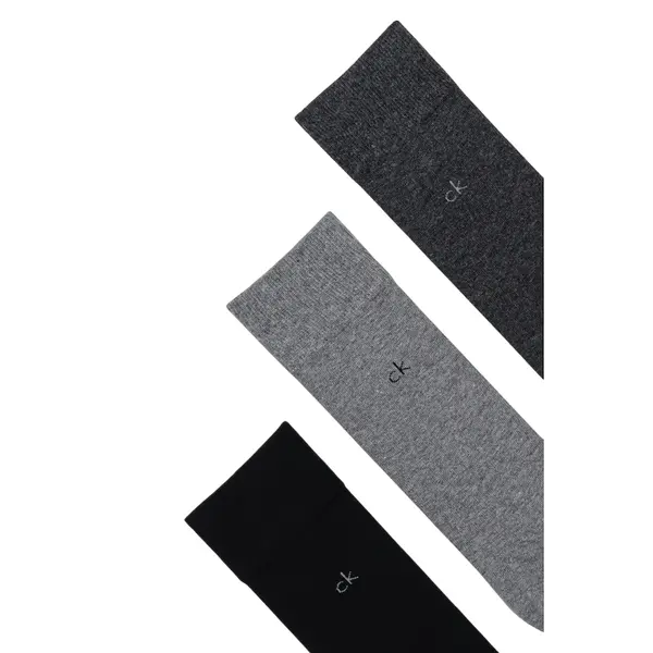 Calvin Klein Ανδρικές Κάλτσες Calvin Klein Men Sock 3P 701234208-Grey-Melange