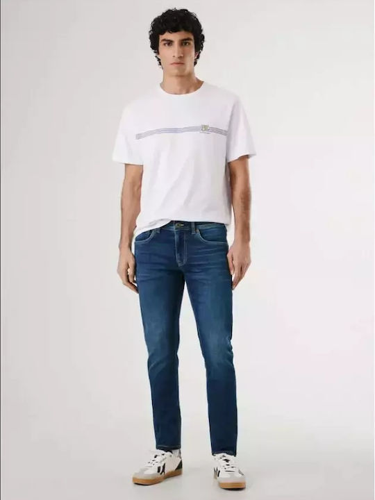 Pepe Jeans London Ανδρικό Παντελόνι Τζιν με Slim Εφαρμογή-PM2073895-Blue/Μπλε Pepe Jeans London Ανδρικό Παντελόνι Τζιν με Slim Εφαρμογή-PM2073895-Blue/Μπλε