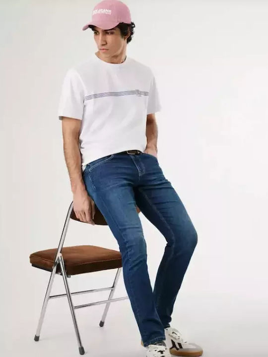Pepe Jeans London Ανδρικό Παντελόνι Τζιν με Slim Εφαρμογή-PM2073895-Blue/Μπλε
