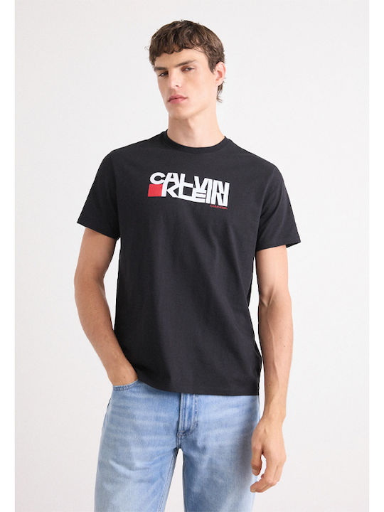 Calvin KleinT-shirt-LV04RD814G-Black/Μαύρο