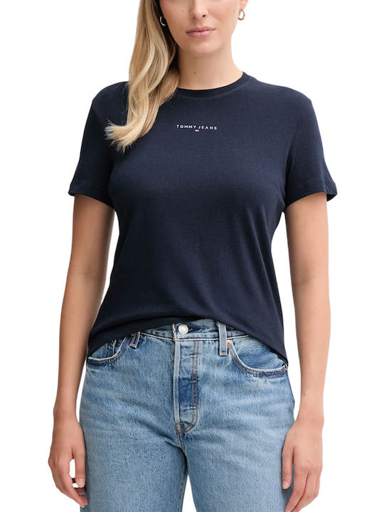 Tommy Hilfiger Γυναικείο T-shirt-DW0DW21964-DARK NIGHT NAVY/Μπλε