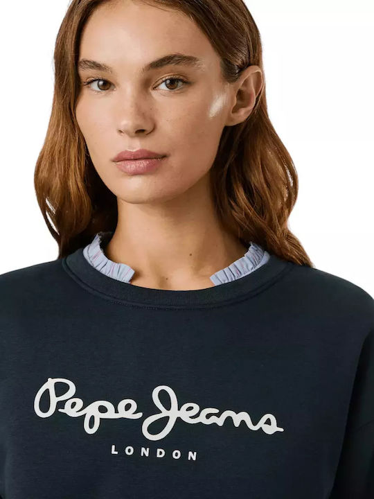 Pepe Jeans Μακρύ Γυναικείο Φούτερ-PL5800002-Blue/Μπλε