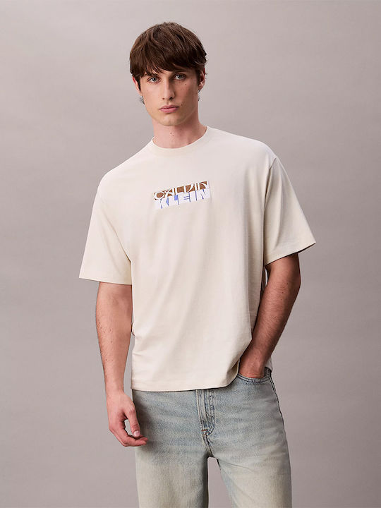 Calvin KleinT-shirt-LV04RD808-Bone-White/Μπεζ