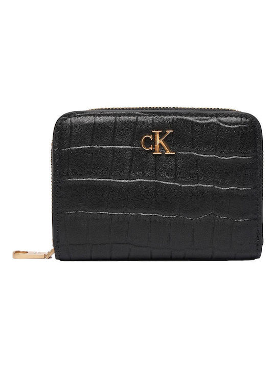 Calvin KleinMedium Μικρό Γυναικείο Πορτοφόλι με RFID-LV04F1095-Black/Μαύρο