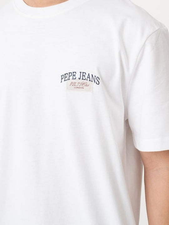 Pepe Jeans T-shirt-PM5010101-White/Λευκό Pepe Jeans T-shirt-PM5010101-White/Λευκό