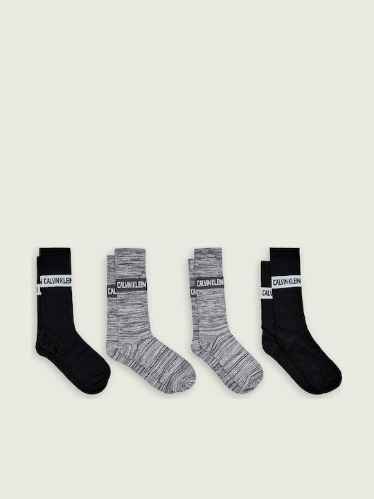 Calvin Klein Ανδρικές Κάλτσες με Σχέδια Πολύχρωμες 4Pack-701235983-001-801