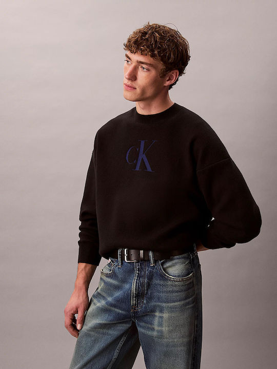 Calvin Klein Πουλόβερ-LV04RD305G-Black-Μαύρο