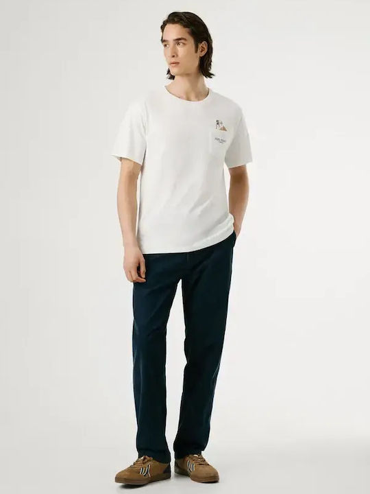 Ανδρική μπλούζα Pepe Jeans London PM5010095-White/Λευκό