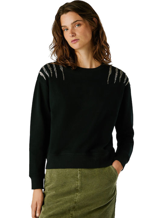 Pepe Jeans Γυναικεία Μπλούζα Φούτερ-PL5800024-Black/Μαύρο