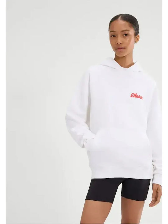 Ellesse Γυναικείο Φούτερ με Κουκούλα-SGB23142-White/AΣΠΡΟ