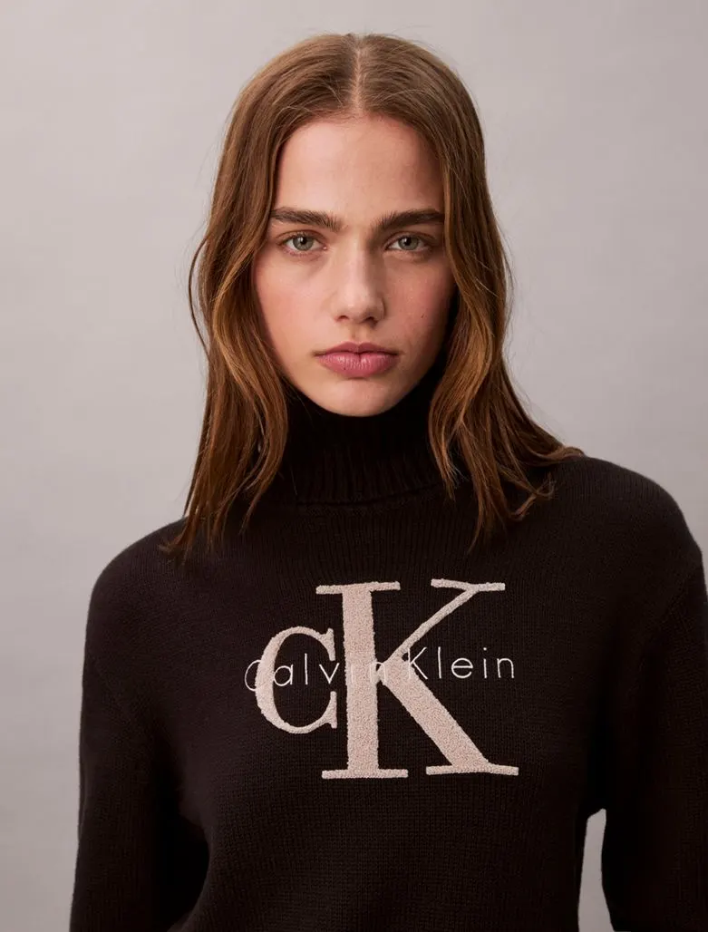 Calvin Klein Απαλό Πουλόβερ Ζιβάγκο-LV047D354G-Black/Μαύρο Calvin Klein Απαλό Πουλόβερ Ζιβάγκο-LV047D354G-Black/Μαύρο