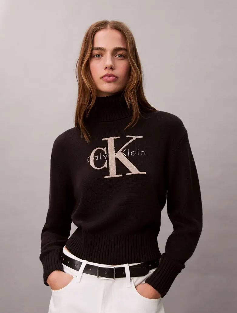 Calvin Klein Απαλό Πουλόβερ Ζιβάγκο-LV047D354G-Black/Μαύρο Calvin Klein Απαλό Πουλόβερ Ζιβάγκο-LV047D354G-Black/Μαύρο