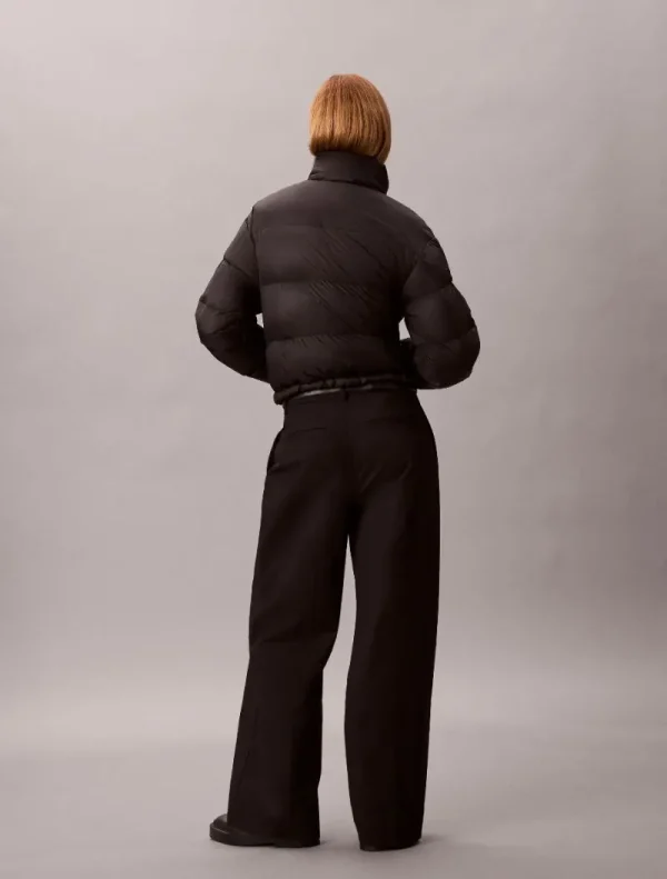 Calvin Klein Φουσκωτό Μπουφάν Με Μονόγραμμα-LV047D503G-Black/Μαύρο