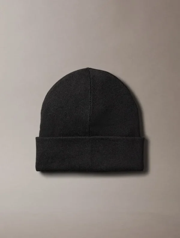 Calvin Klein-Σκούφος Με Signature Λογότυπο-LV04D8020G-BLACK/ΜΑΥΡΟ