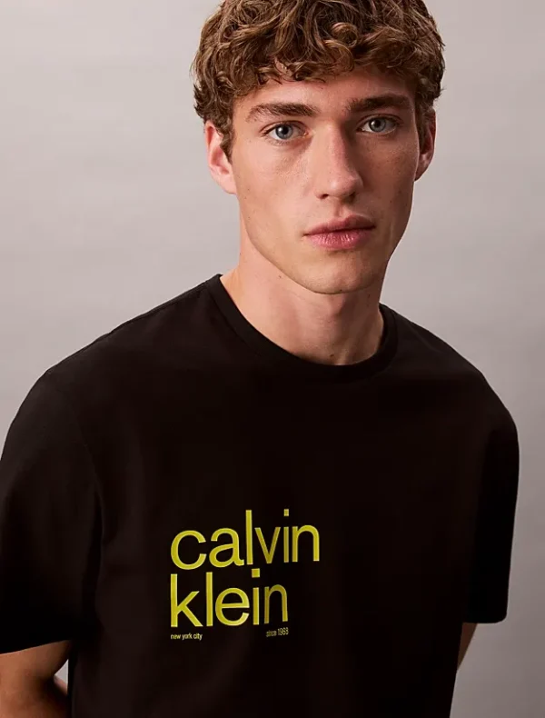 Calvin Klein Άνετο T-Shirt Με Σχέδιο-LV04RD810G-Black/Μαύρο