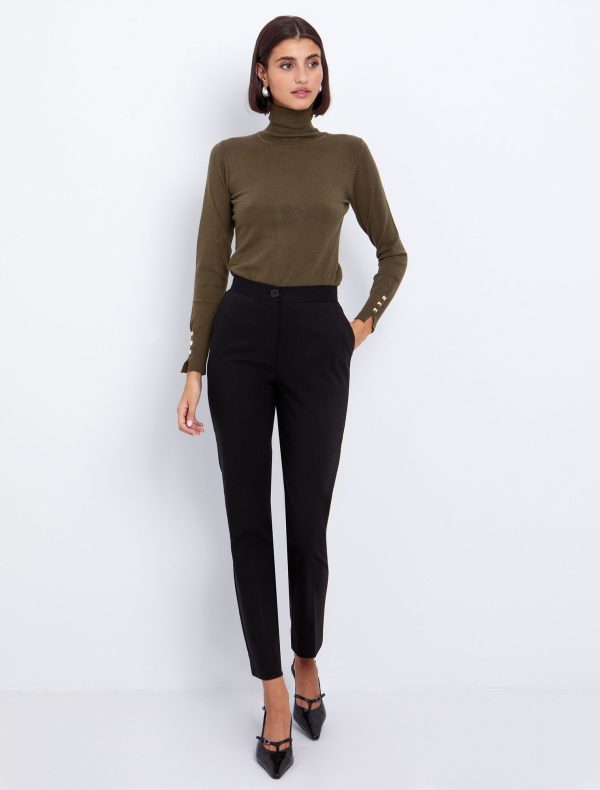 Toi&Moi Office παντελόνι ίσια γραμμή 20-5722-225-Black/Μαύρο