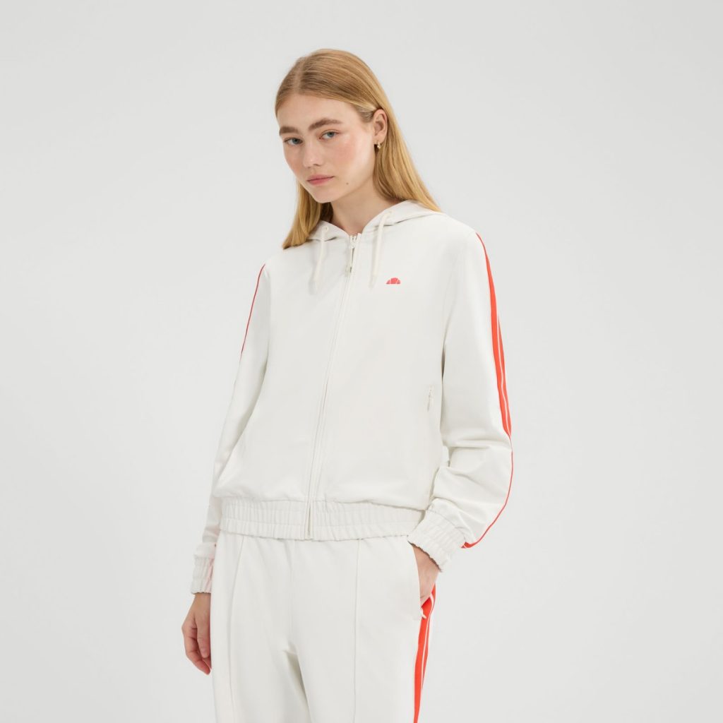 Ellesse Γυναικεία Ζακέτα Φούτερ-SGB22767-White/AΣΠΡΟ