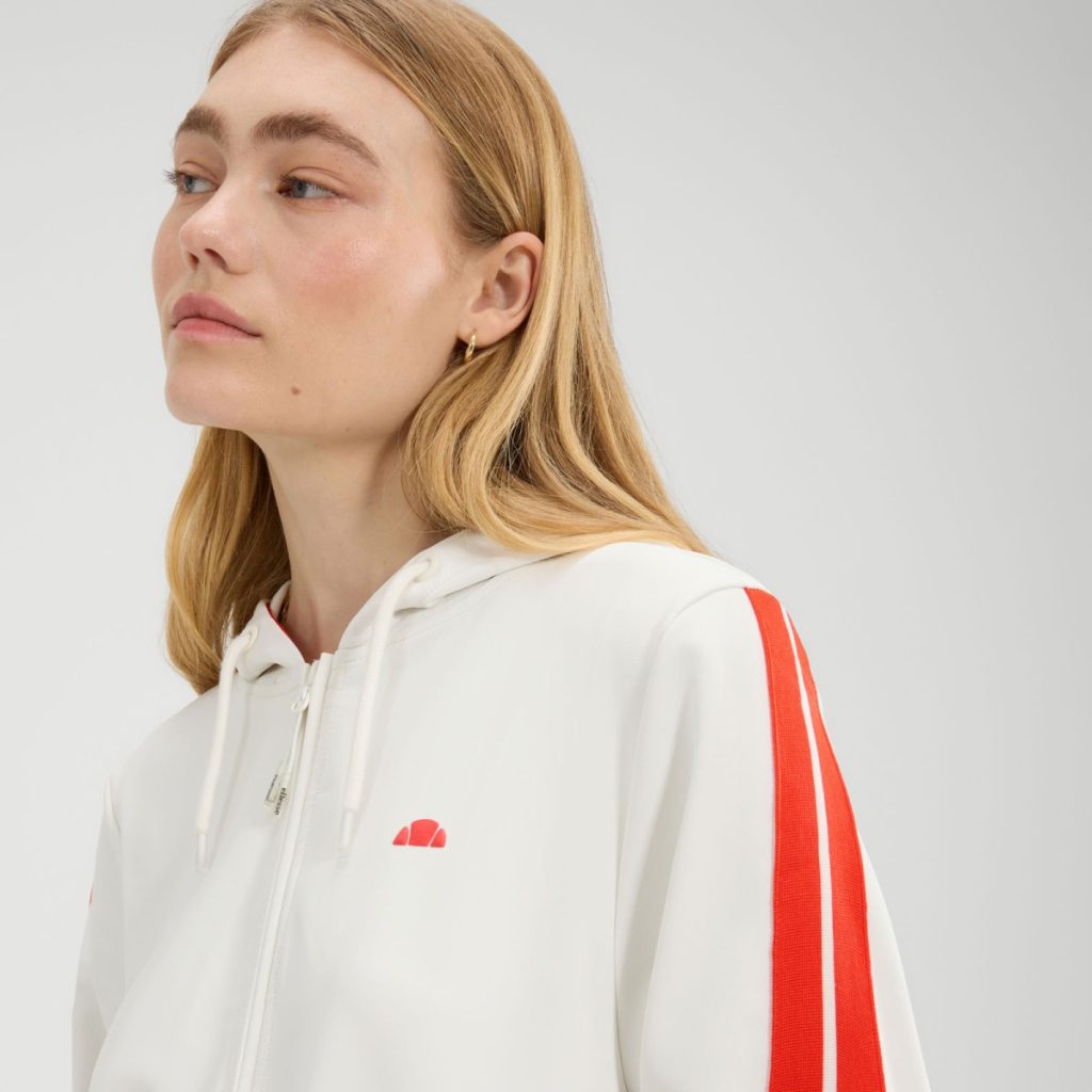 Ellesse Γυναικεία Ζακέτα Φούτερ-SGB22767-White/AΣΠΡΟ