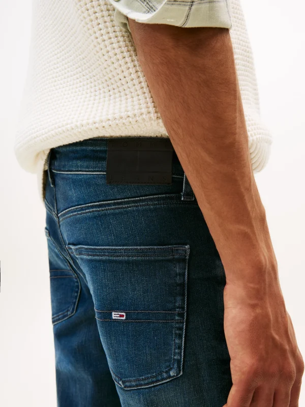 TOMMY JEANS Φουσκωτό Τζάκετ Alaska με Κουκούλα-DW0DW21623-Black/Μαύρο