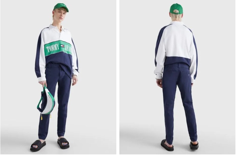 TOMMY JEANS CHINO ΠΑΝΤΕΛΟΝΙ SCANTON-DM0DM09595-Twilight Navy/Μπλε