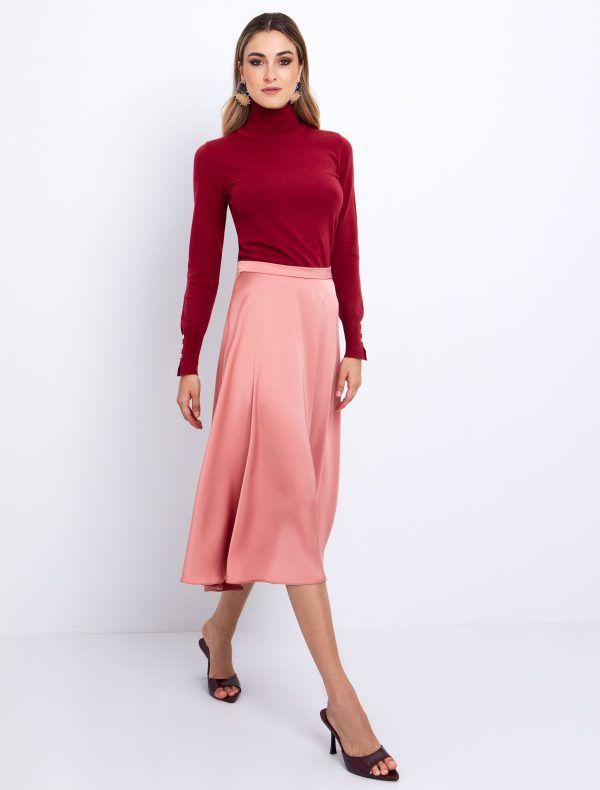 Toi&Moi Basic πλεκτό ζιβάγκο 70-4819-225-Bordeaux/Μπορντώ