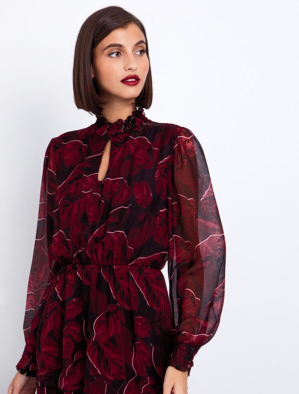 Toi&Moi Εμπριμέ φόρεμα με βολάν 50-6675-225-Printed/Εμπριμέ