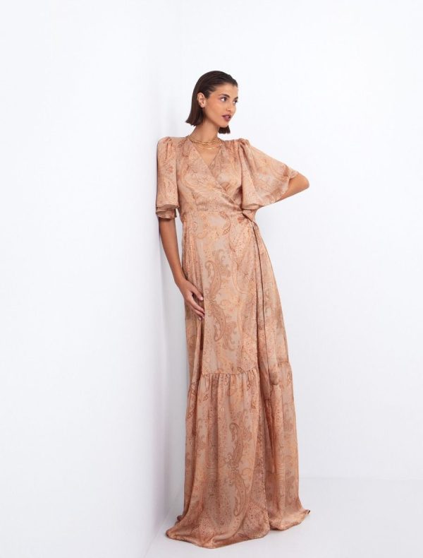 Toi&Moi Μάξι κρουαζέ φόρεμα λαχούρι 50-6684-225-Printed/Εμπριμέ