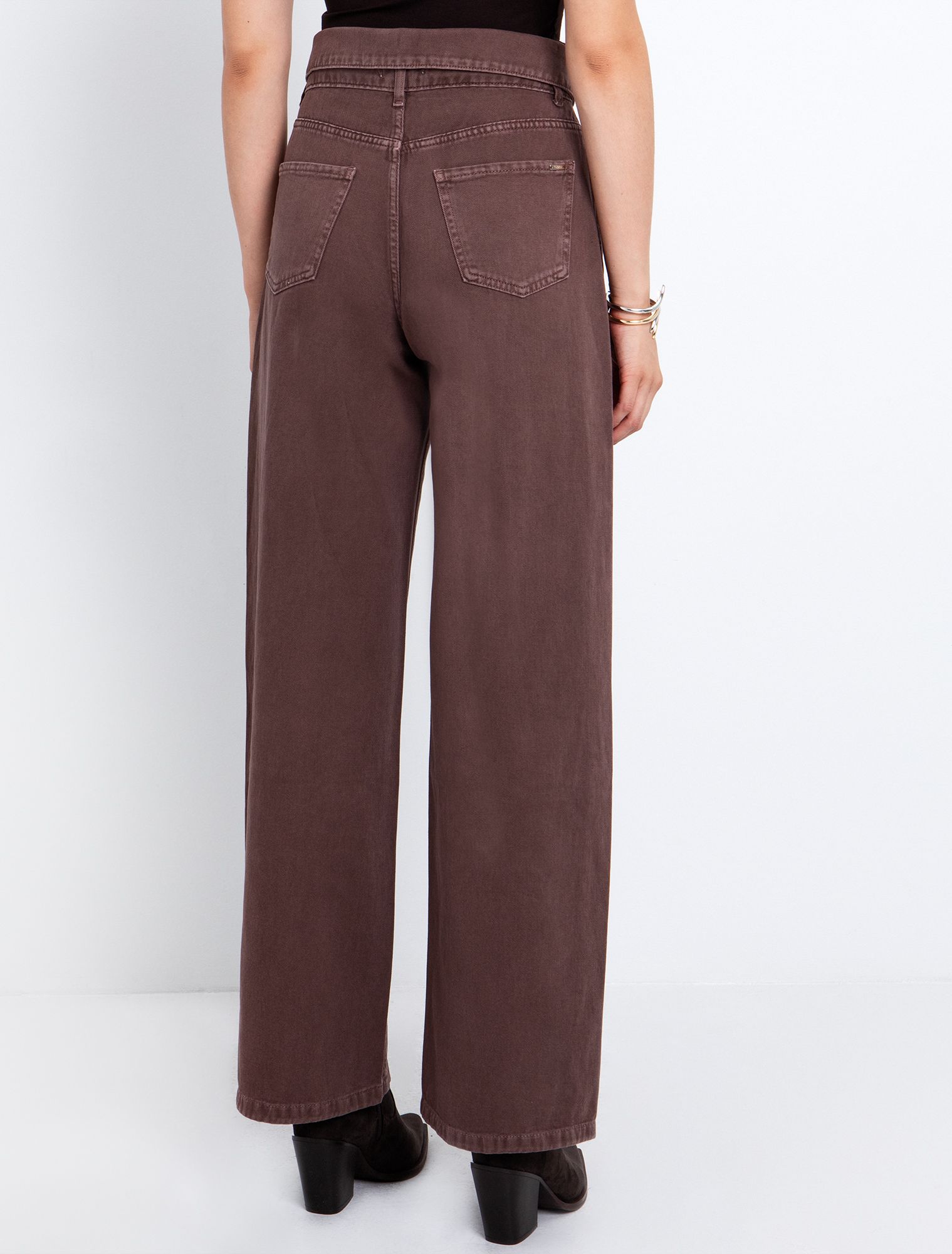 Toi&Moi Jean με γυριστή μέση 20-5744-225-Brown/Καφέ Toi&Moi Jean με γυριστή μέση 20-5744-225-Brown/Καφέ