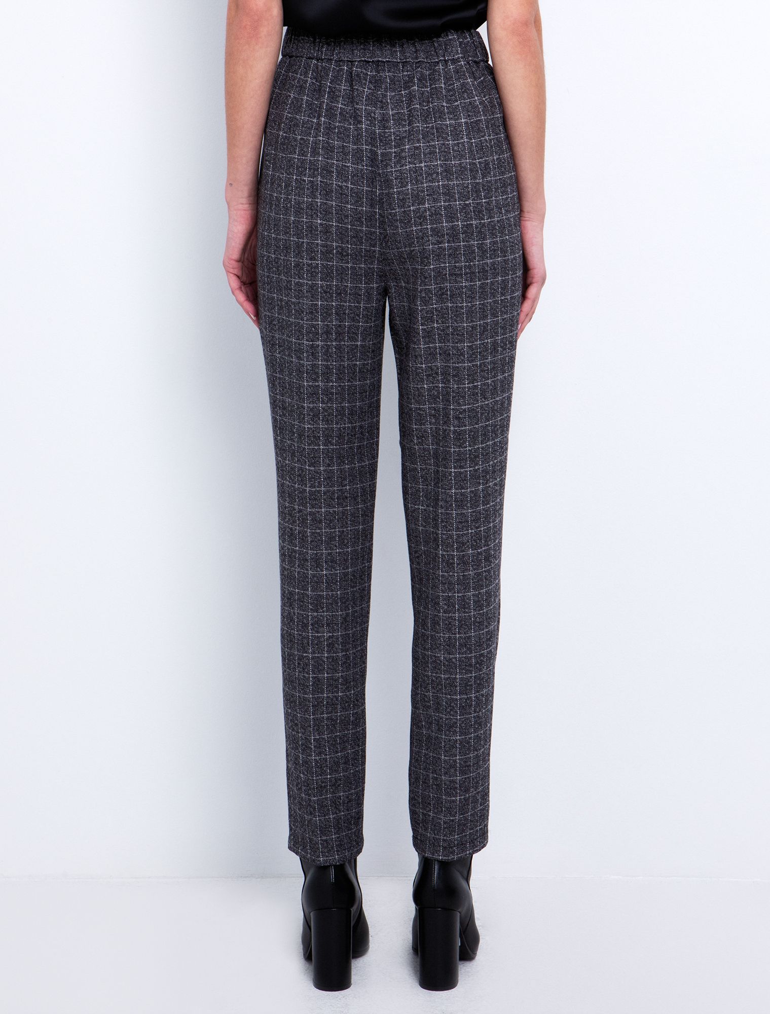 Toi&Moi Καρώ παντελόνι με πιέτες 20-5642-225-Καρώ Toi&Moi Καρώ παντελόνι με πιέτες 20-5642-225-Καρώ