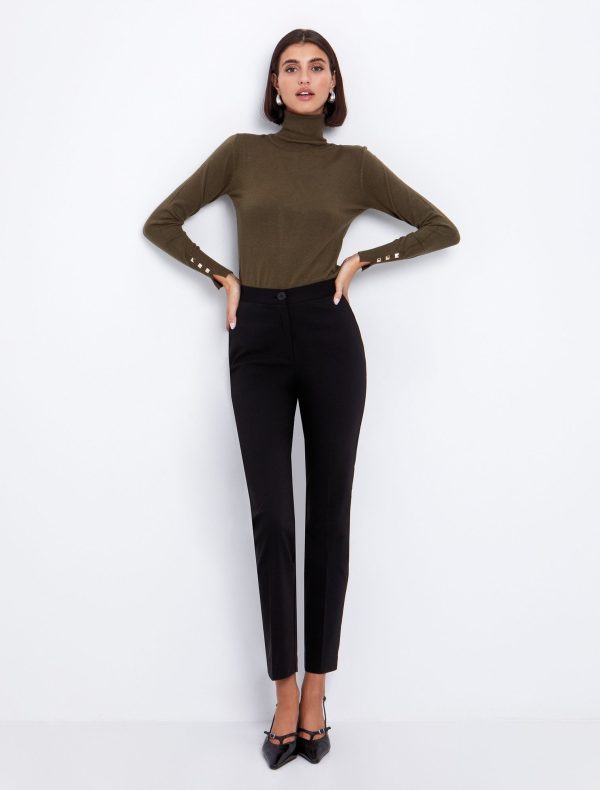 Toi&Moi Basic πλεκτό ζιβάγκο 70-4819-225-Olive/Λαδί