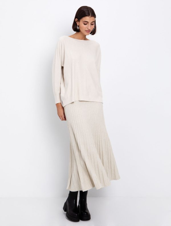 Toi&Moi One size μπλούζα ασύμμετρη 70-4873-225-Beige/Μπέζ