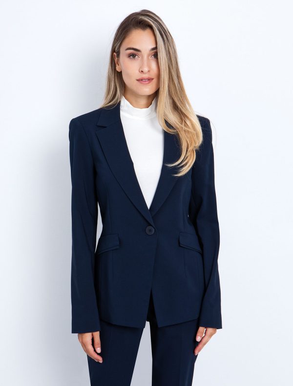 Toi&Moi Office σακάκι μεσάτο 40-0842-225-Blue/Μπλέ