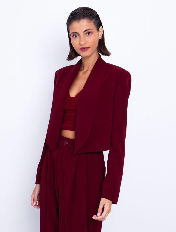 Toi&Moi Bolero σακάκι 40-0843-225-Bordeaux/Μπορντώ