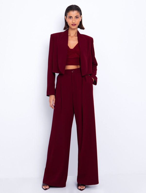 Toi&Moi Bolero σακάκι 40-0843-225-Bordeaux/Μπορντώ