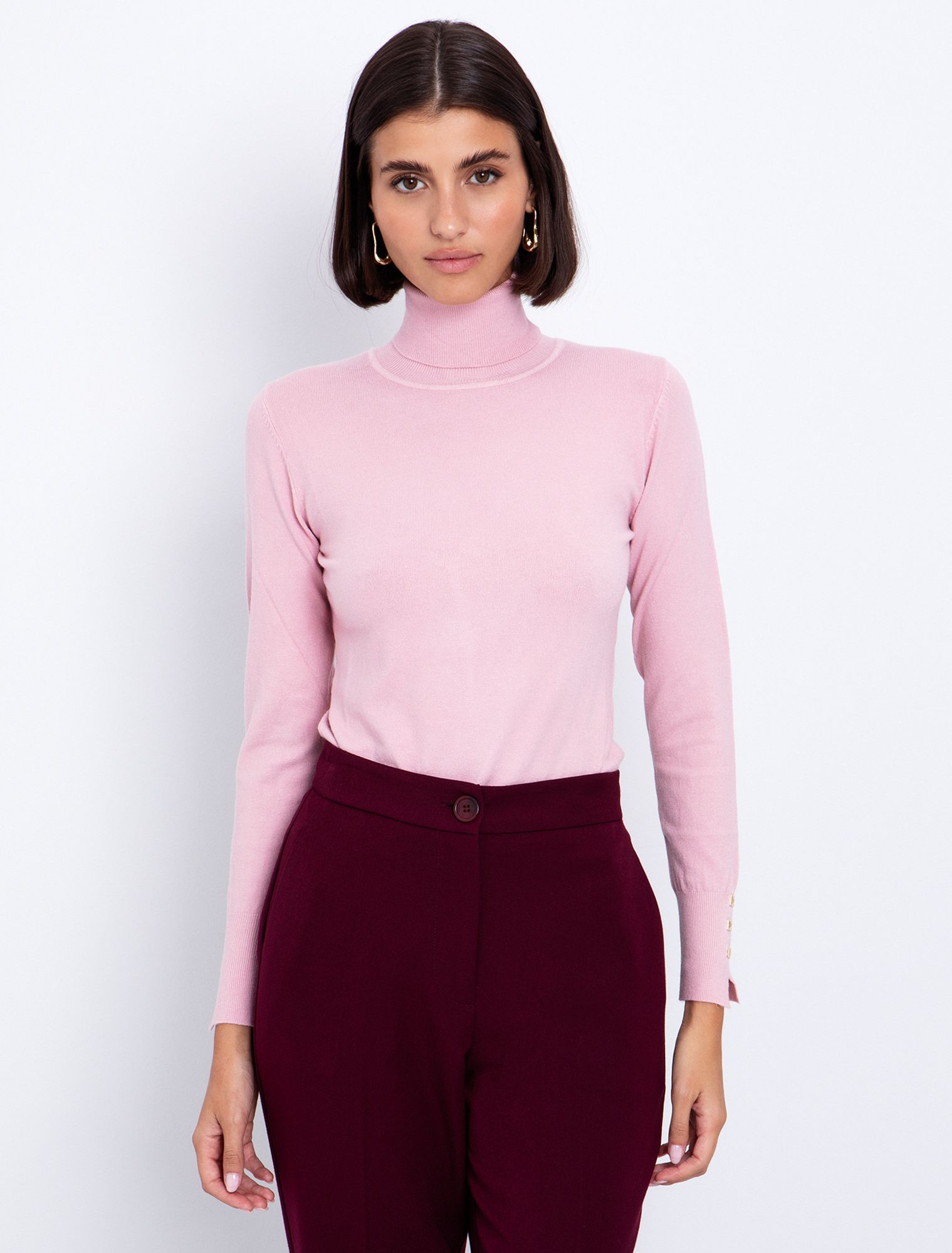 Toi&Moi Basic πλεκτό ζιβάγκο 70-4819-225-Pink/Ρόζ Toi&Moi Basic πλεκτό ζιβάγκο 70-4819-225-Pink/Ρόζ