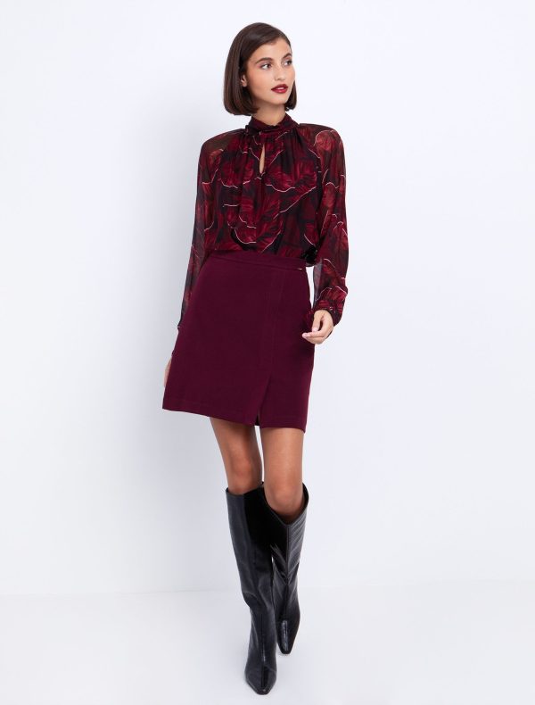 Toi&Moi Εμπριμέ μπλούζα viscose-μετάξι 30-5682-225-Printed/Εμπριμέ