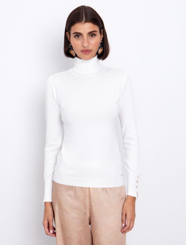 Toi&Moi Basic πλεκτό ζιβάγκο 70-4819-225-Off White/Υπόλευκο