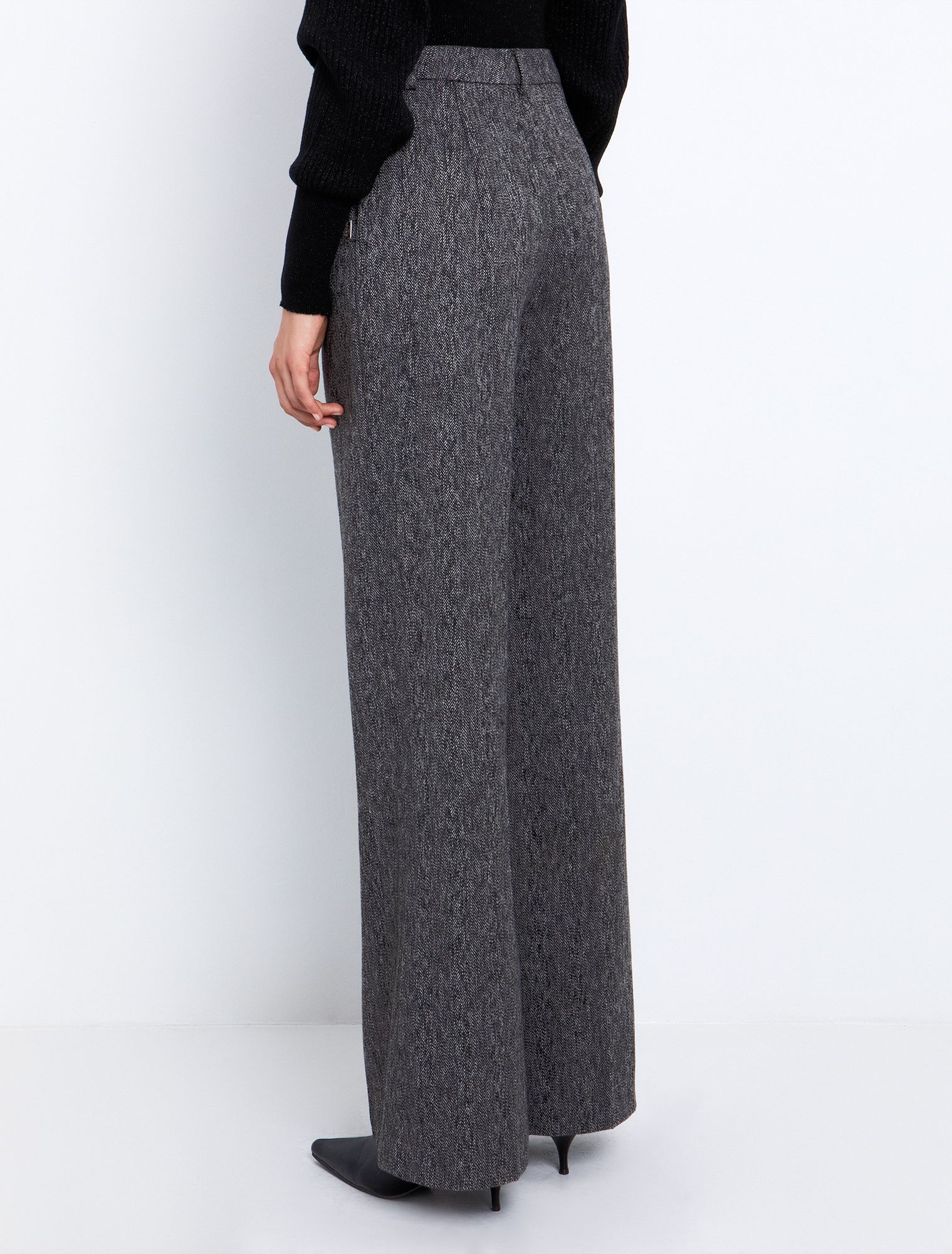 Toi&Moi Μελανζέ παντελόνι ίσια γραμμή 20-5588-225-Grey/Γκρί Toi&Moi Μελανζέ παντελόνι ίσια γραμμή 20-5588-225-Grey/Γκρί