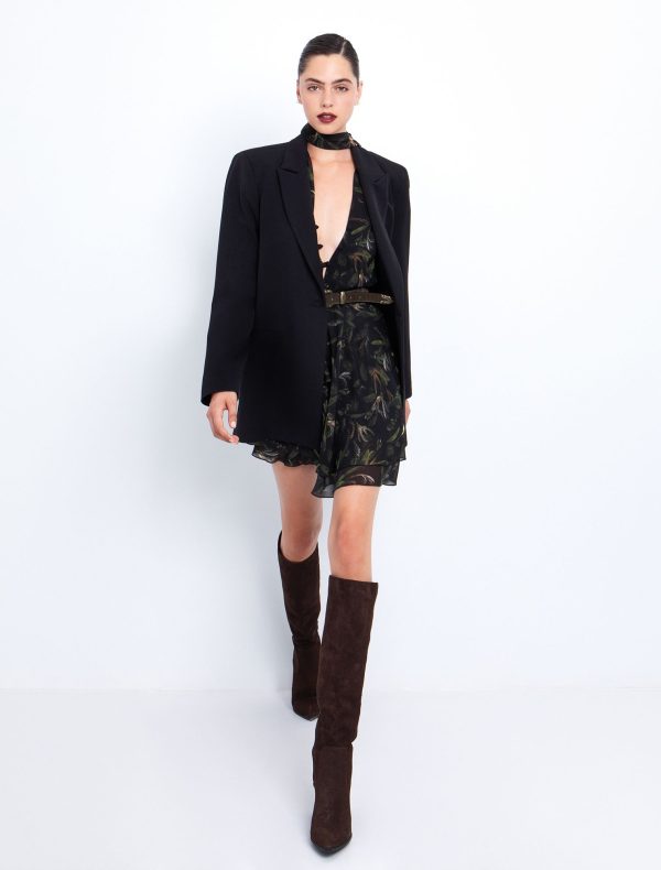 Toi&Moi Φλοράλ μίνι φόρεμα με βολάν 50-6715-225-Printed/Εμπριμέ