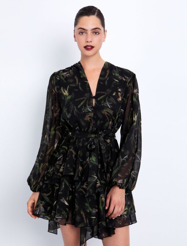 Toi&Moi Φλοράλ μίνι φόρεμα με βολάν 50-6715-225-Printed/Εμπριμέ