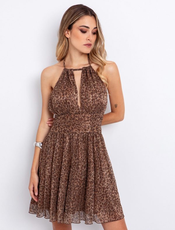 Toi&Moi Leopard φόρεμα λούρεξ 50-6610-225-Animal/Άνιμαλ