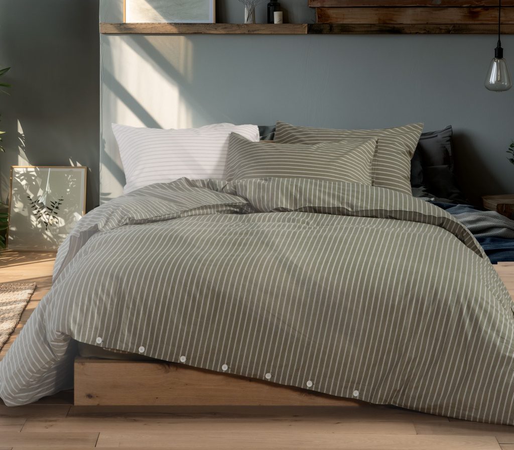 NEF-NEF ΣΕΤ ΠΑΠΛΩΜΑΤΟΘΗΚΗ ΒΑΜΒΑΚΕΡΗ ΥΠΕΡΔΙΠΛΗ NAUTICA - NAU COAST 240X220-036524-GREEN/ΠΡΑΣΙΝΟ