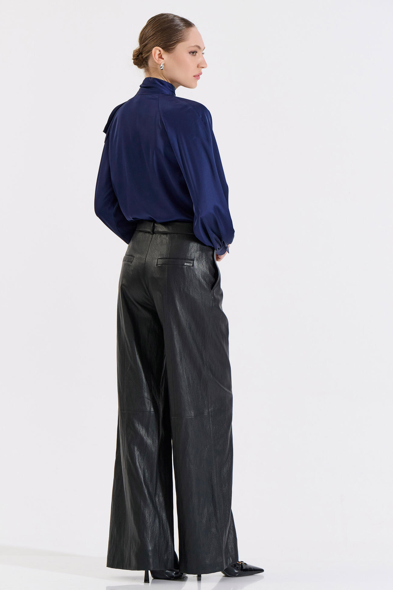 Bill Cost Παντελόνι από Δερματίνη σε Ίσια Γραμμή-10-010191-0-Black/Μαύρο Bill Cost Παντελόνι από Δερματίνη σε Ίσια Γραμμή-10-010191-0-Black/Μαύρο