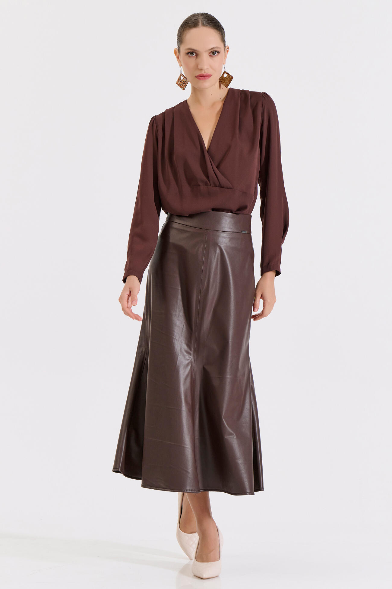 Bill Cost Κλος φούστα δερματίνη 10-010199-0-Brown/Καφέ Bill Cost Κλος φούστα δερματίνη 10-010199-0-Brown/Καφέ