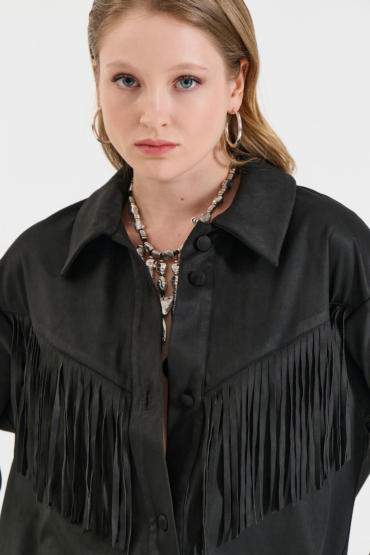 Bill Cost Πουκάμισο με Κρόσια σε Υφή Σουέτ-10-020016-0-Black/Μαύρο Bill Cost Πουκάμισο με Κρόσια σε Υφή Σουέτ-10-020016-0-Black/Μαύρο