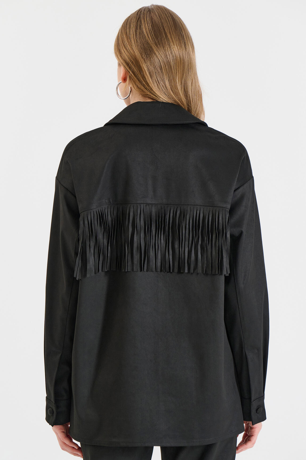 Bill Cost Πουκάμισο με Κρόσια σε Υφή Σουέτ-10-020016-0-Black/Μαύρο Bill Cost Πουκάμισο με Κρόσια σε Υφή Σουέτ-10-020016-0-Black/Μαύρο