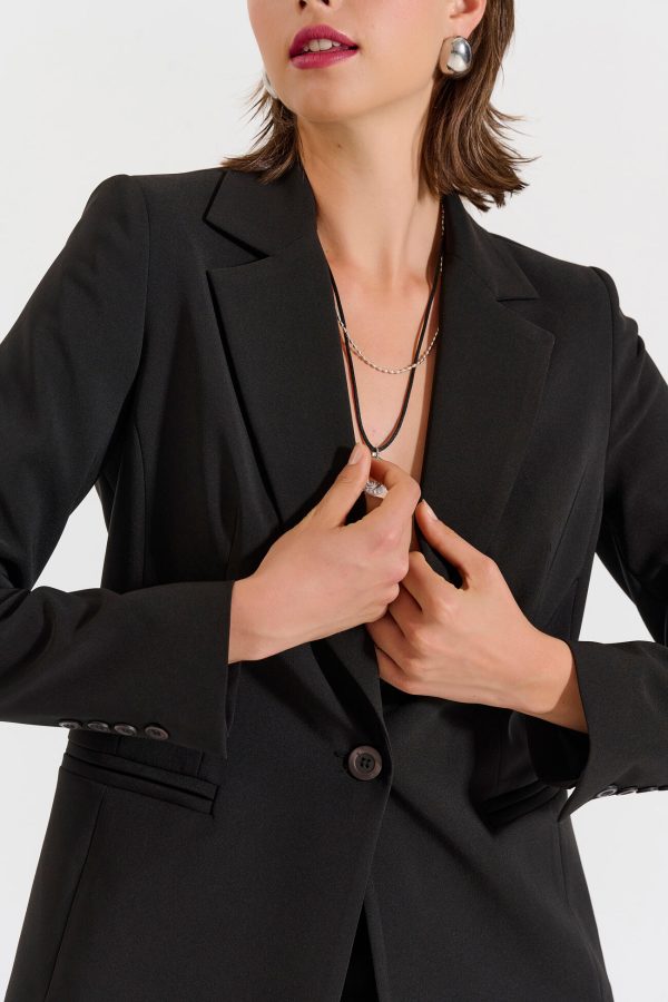 Bill Cost Σακάκι με μονό κούμπωμα-10-031039-0-Black/Μαύρο