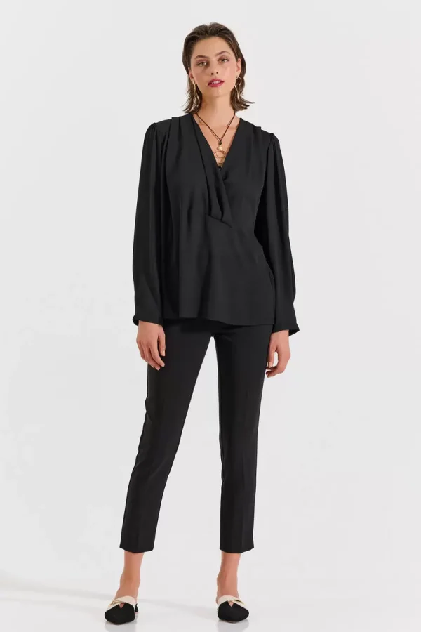 Bill Cost Παντελόνι σε ίσια γραμμή-10-031040-0-Black/Μαύρο