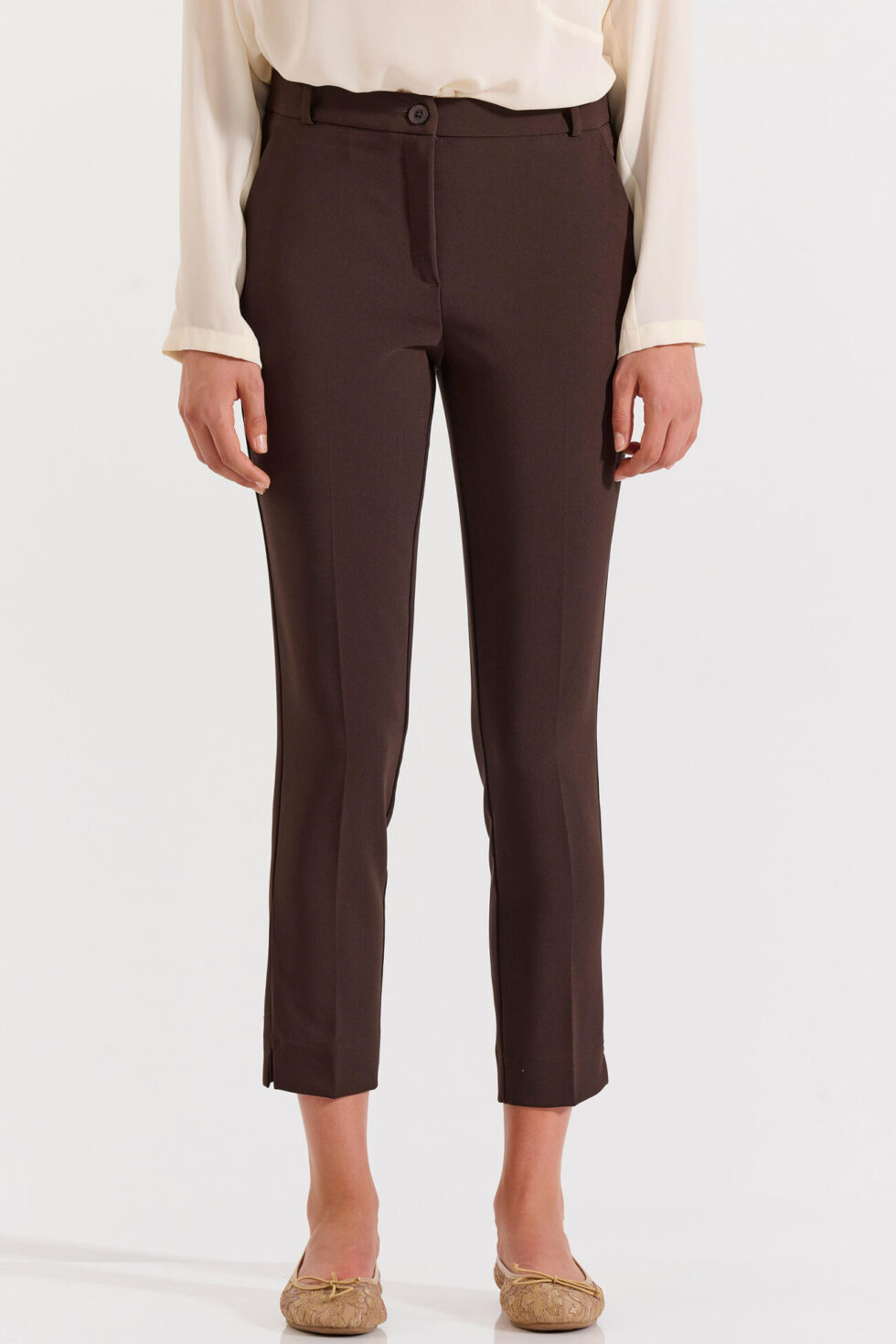 Bill Cost Παντελόνι σε ίσια γραμμή-10-031040-0-Brown/Καφέ Bill Cost Παντελόνι σε ίσια γραμμή-10-031040-0-Brown/Καφέ